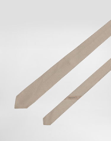 Šál Dolce & Gabbana Dolce & Gabbana Martini Jacquard Tie Béžová | GT149EG0JYQS9001, 2