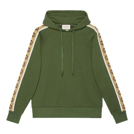 Mikina Gucci Knitted Cotton Hooded Sweater Zelené | 596230-XJBUW-3806, 0