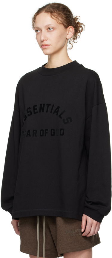 Tričko Fear of God Core Collection Heavy L/S Tee Black Čierna | 125SU242010F, 3