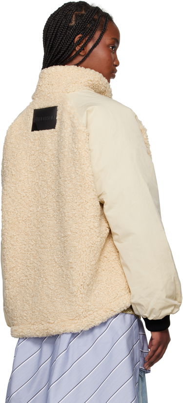 Bunda JW Anderson JW Anderson Color Block Fleece Track Jacket Béžová | JK0367-PG1736, 2