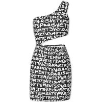 Šaty VETEMENTS One Shoulder Mini Dress Béžová | WE64DR600BW, 1