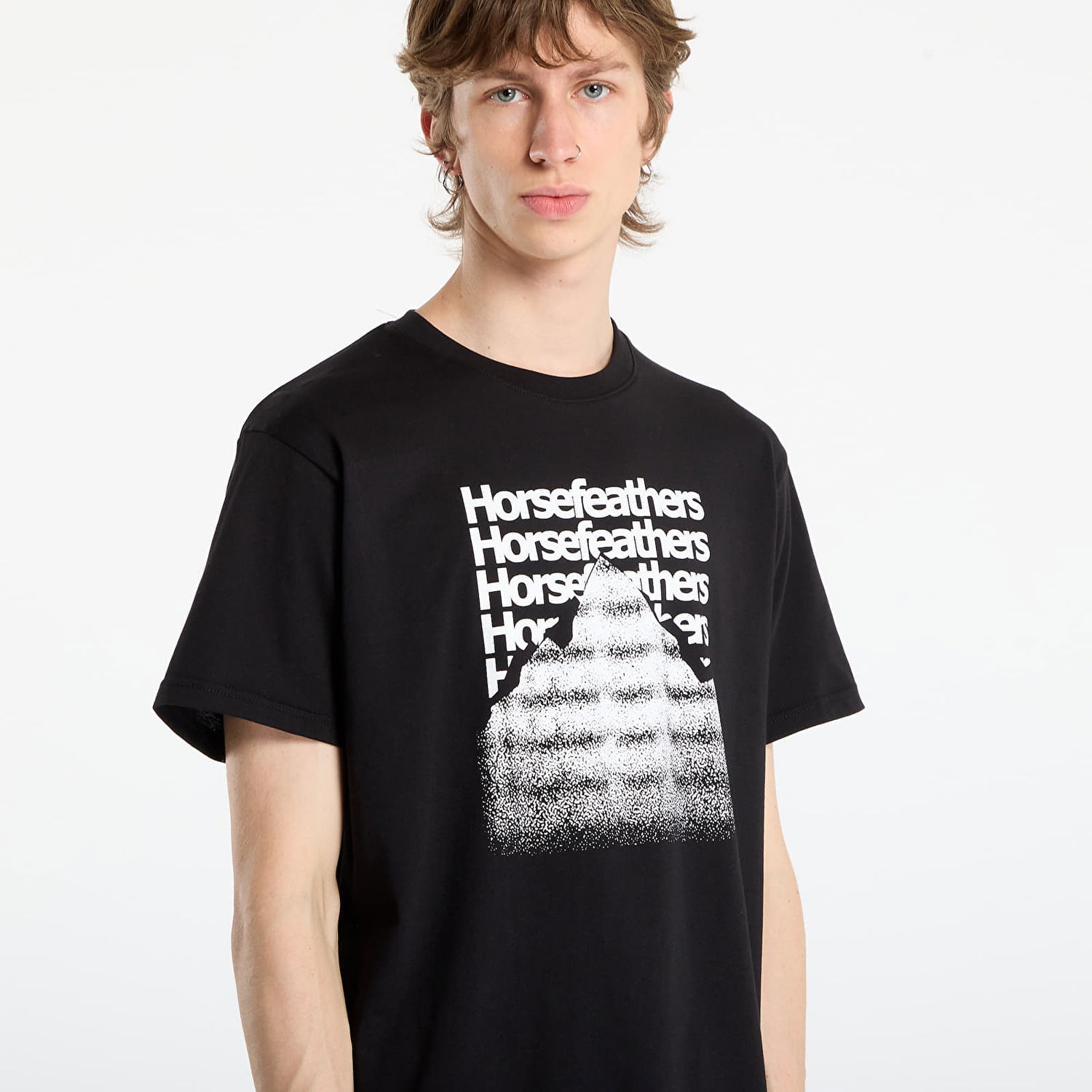Tričko Horsefeathers Focus T-Shirt Čierna | SM1390B, 1