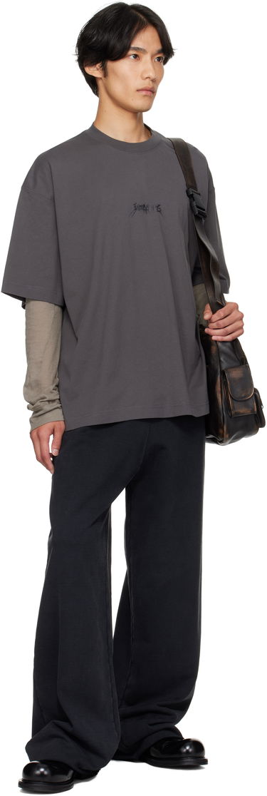 Tričko VETEMENTS VETEMENTS Metal Logo Regular Fit T-Shirt Šedá | UH76TR600M, 3