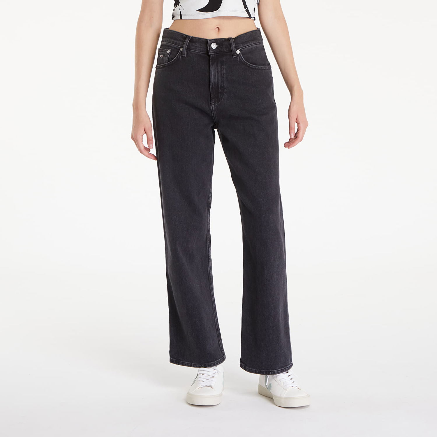 Džínsy Tommy Hilfiger Betsy MD LS CG4181 Denim Black Čierna | DW0DW19252 1BZ, 0