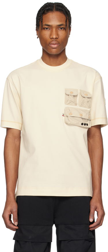 Tričko Moncler Moncler Grenoble Cotton T-Shirt with Pockets Béžová | K10978C0000389AW1, 0
