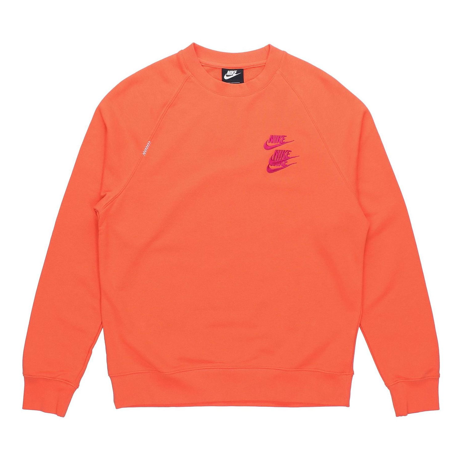 Sveter Nike Round Neck Embroidered Crew Sweatshirt Oranžová | DD0883-842, 0