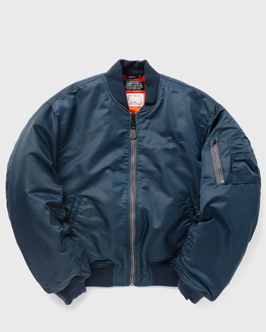Bomber bunda Schott NYC Oversized Bomber Jacket Modrá | AIRFORCE90RS-NAVY, 0