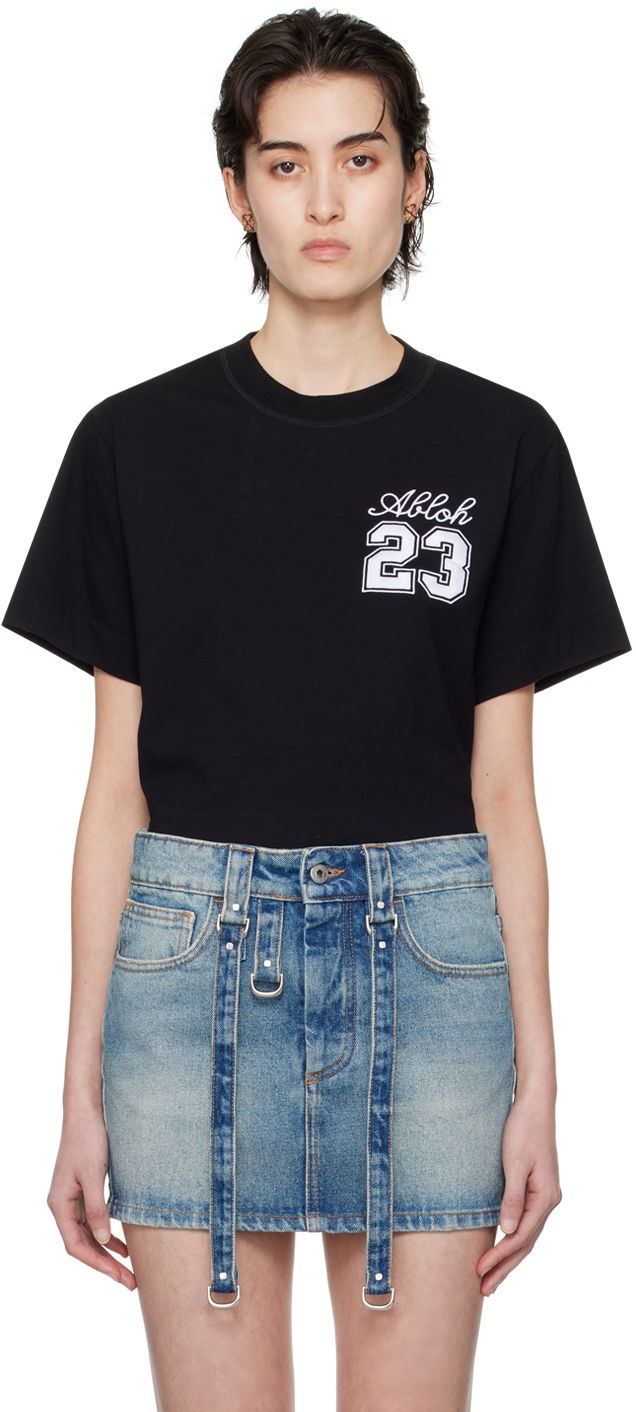 Tričko Off-White Black Cropped T-Shirt Čierna | OWAA090S24JER0031001, 0