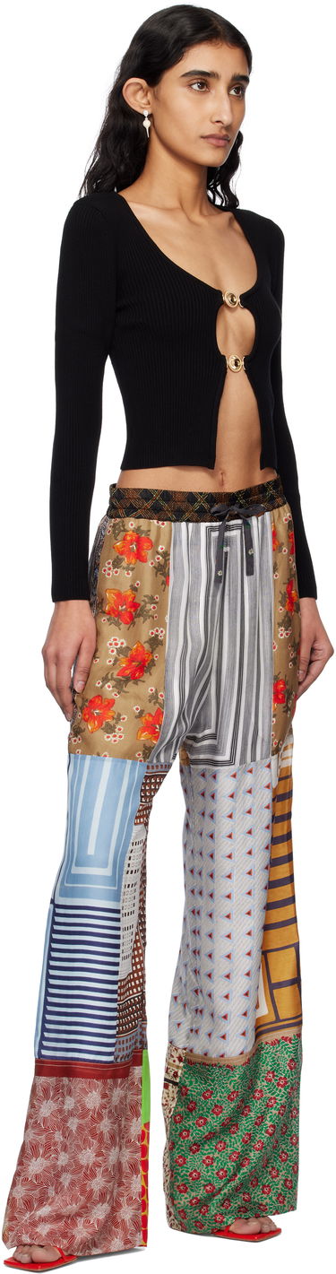 Sveter Marine Serre Marine Serre Knit Open Cardigan with Jewelry Clasp Čierna | WTK068A CKNI0514, 3
