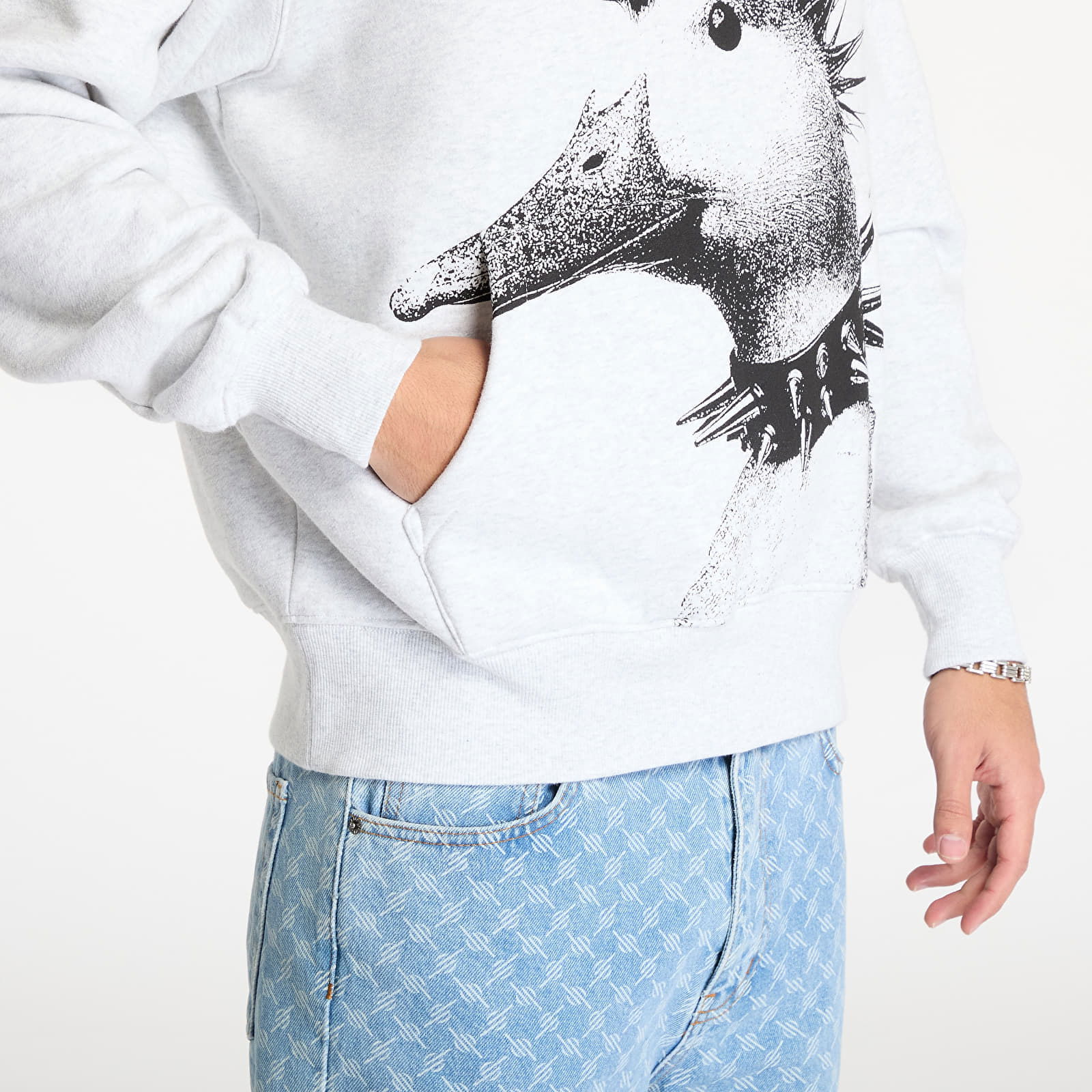 Punk Duck Print Hoodie