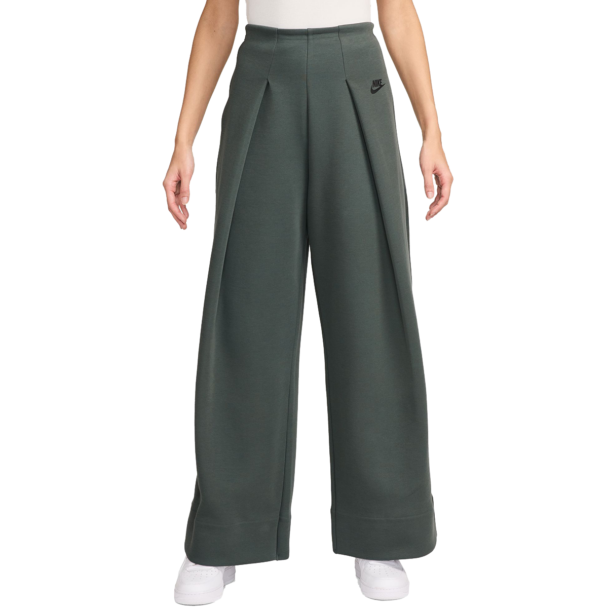 Nohavice Nike Sportswear Tech Fleece Wide-Leg Pants Zelené | FV8052-338, 0