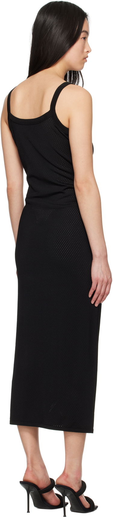 Šaty Alexander Wang Alexander Wang.t Cami Athletic Mesh Midi Dress Čierna | 4KC2256043, 2