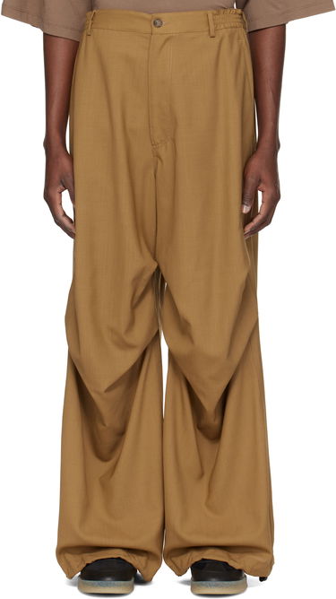 Nohavice Maison Margiela MM6 Maison Margiela Draped Trousers Hnedá | SH0KA0037 M35080, 0