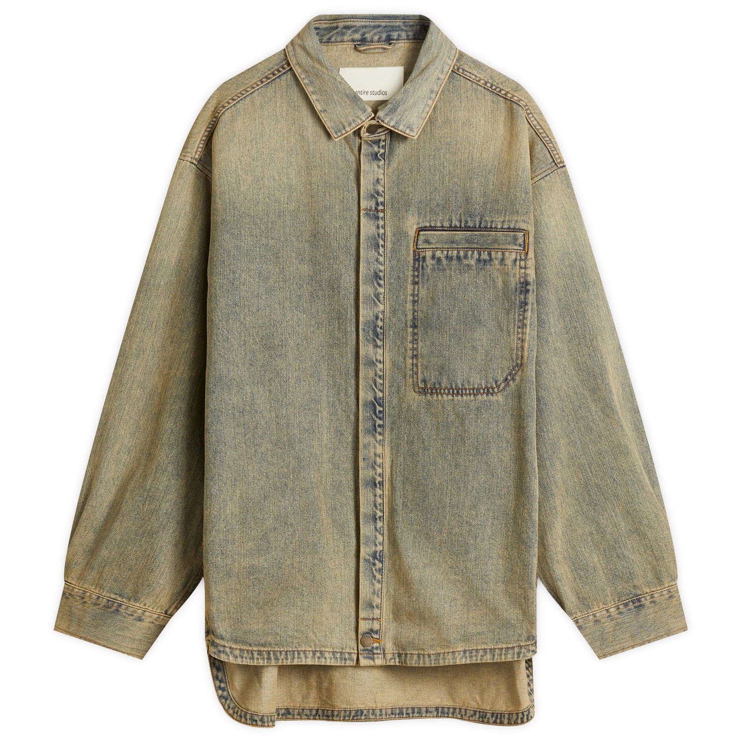 Košeľa Entire Studios Entire Studios Herculean Denim Shirt Béžová | ESU-S25-11005-SW, 0