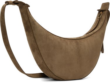 Taška cez rameno Khaite KHAITE Small Augustina Suede Crossbody Bag Hnedá | H6016-726, 2