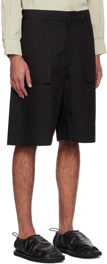 Šortky Studio Nicholson Studio Nicholson Cargo Pocket Shorts Čierna | TILLER SNM - 1142, 1