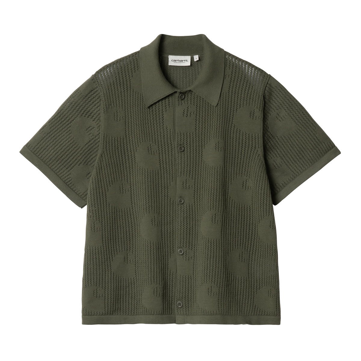 Košeľa Carhartt WIP Carhartt WIP Women's Short Sleeve Knitted Polo Shirt Zelené | I034541_9, 0