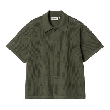 Košeľa Carhartt WIP Carhartt WIP Women's Short Sleeve Knitted Polo Shirt Zelené | I034541_9, 0