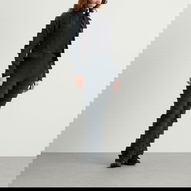 Tepláky SKIMS Lounge Fleece Flared Pant Čierna | PT-PNT-7290W-DKT, 4