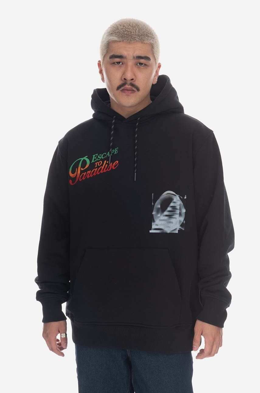 Mikina WOOD WOOD Zeus Placement Hoodie Čierna | 12315603.2125, 0
