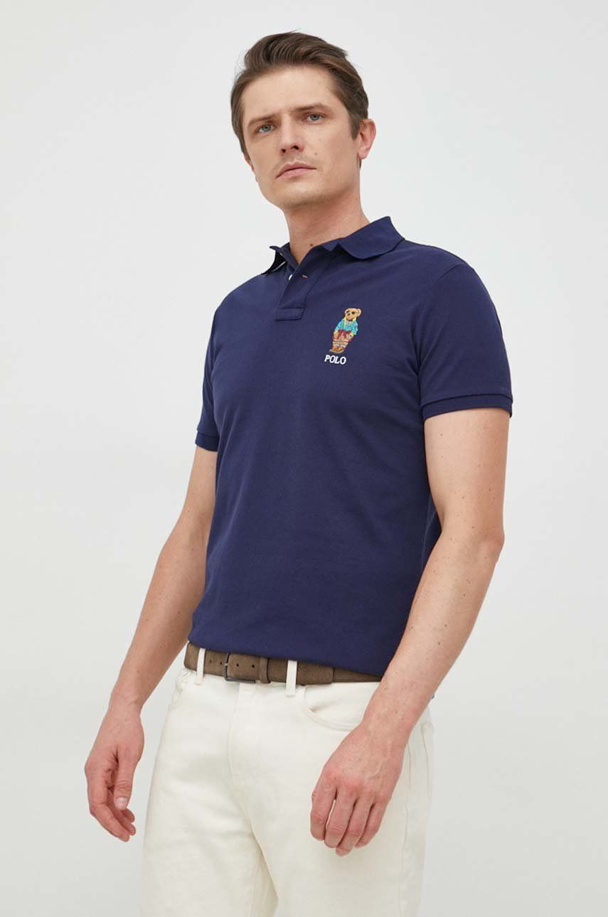 Short-sleeve cotton polo shirt