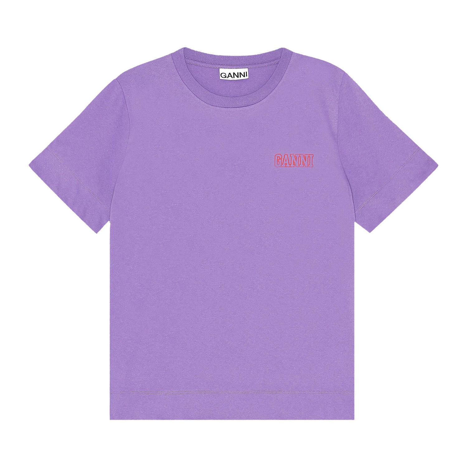 Tričko GANNI Thin Software Jersey T-Shirt Fialová | T2775 SWEE, 1