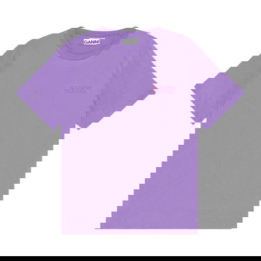 Tričko GANNI Thin Software Jersey T-Shirt Fialová | T2775 SWEE, 1