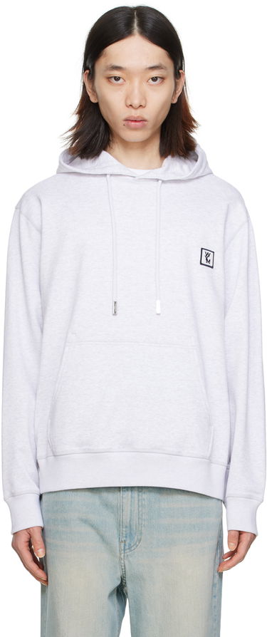 Mikina WOOYOUNGMI WOOYOUNGMI Printed Hoodie Šedá | W241TS37, 0