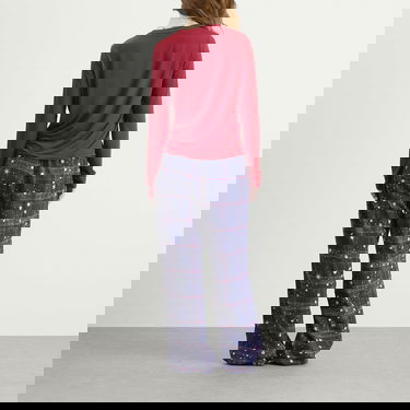 Pyžamo SKIMS CPFM Long Sleeve & Flannel Pant Sleep Set Santa'S Fav Print Rôznofarebný | ST-SET-10060W-SFB, 5