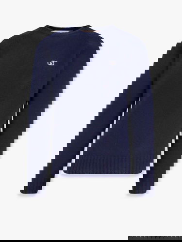 Sveter Valentino Navy Blue Sweater Navy | 6V3KC32RAQMD51, 0