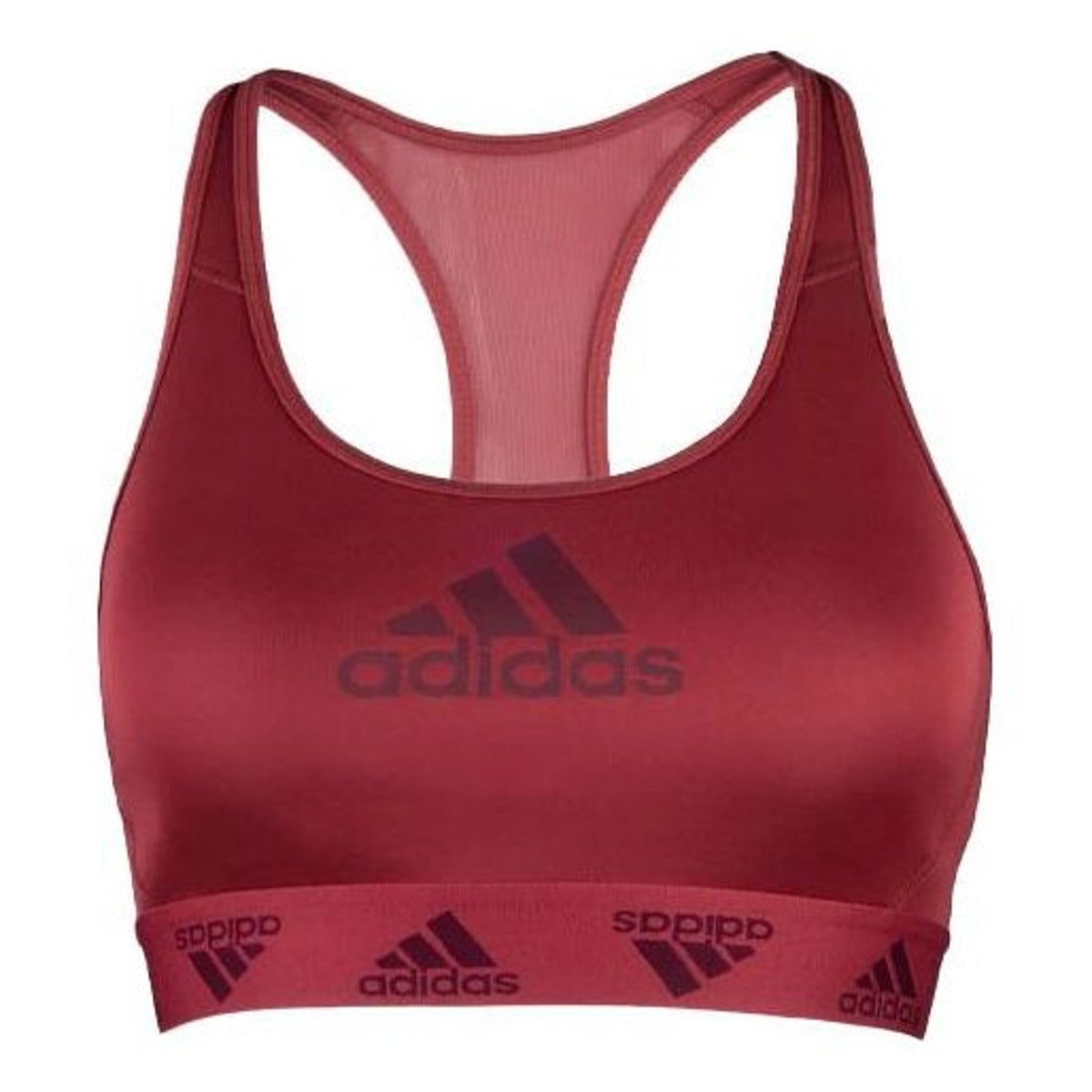 Podprsenka adidas Originals Don't Rest Alphaskin Badge of Sport Bra Vínová | GC8176, 0