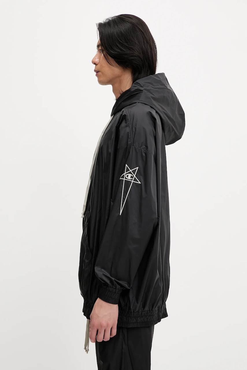 Vetrovka Rick Owens Rick Owens DRKSHDW Woven Jumbo Jason S Hoodie Čierna | CM01E1661.CHNY, 1