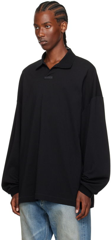 Polo tričko Fear of God Logo Patch Long Sleeve Polo Čierna | 125BT244320F, 3