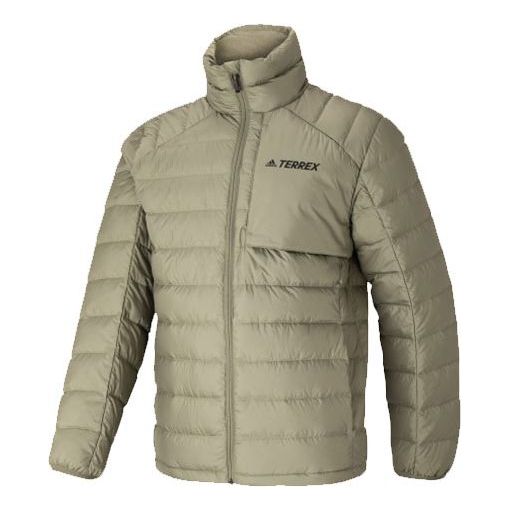 Prešívaná bunda adidas Performance Terrex Stand Collar Down Jacket Béžová | HE3687, 0