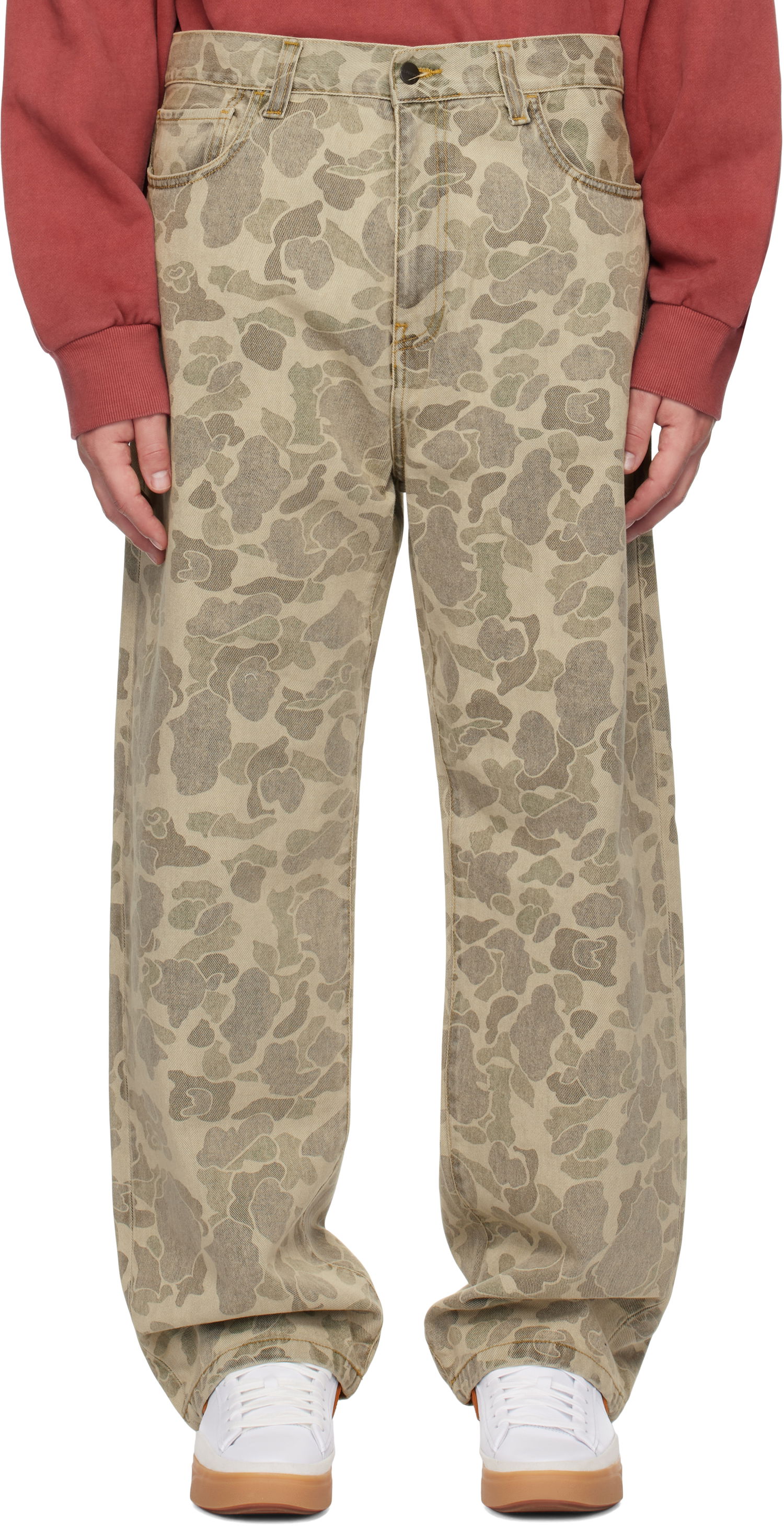 Džínsy Carhartt WIP Duck Camo Landon Trousers Béžová | I033755, 0