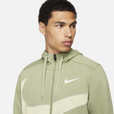 Mikina Nike Dri-FIT Fleece Hoodie Zelené | FB8575-386, 4