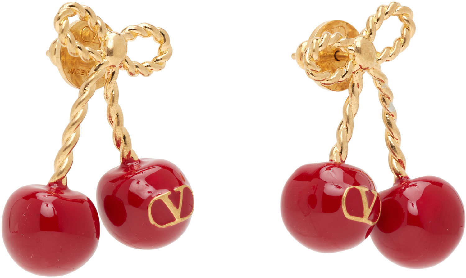 Náušnice Valentino Garavani Cherryfic Metal & Enamel Earrings Rôznofarebný | 7W2J0Z80MJP, 1