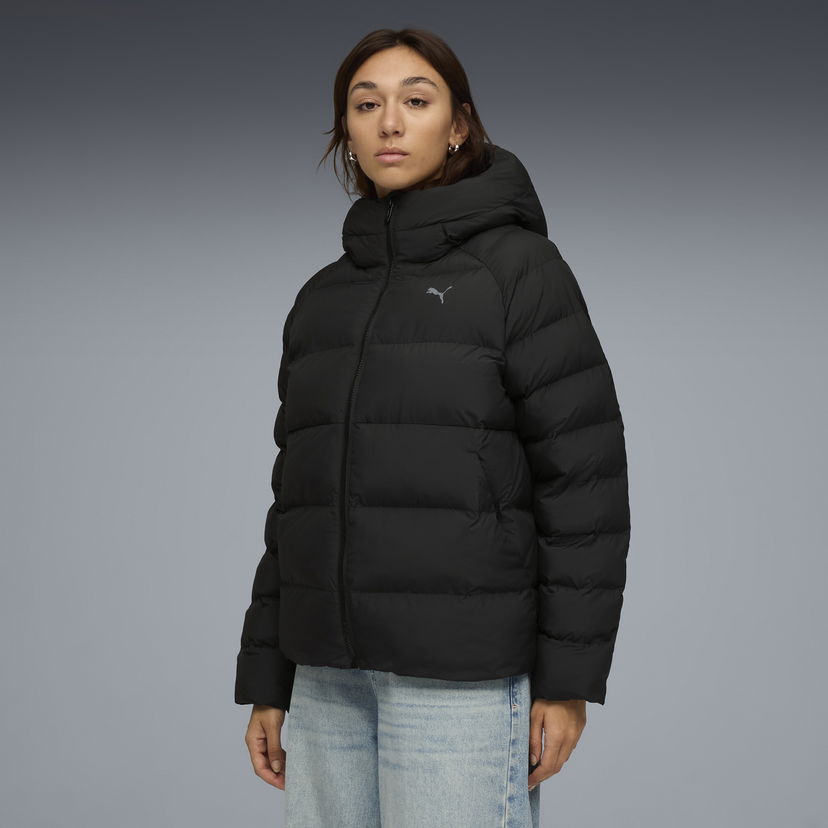 Prešívaná bunda Puma Hooded Down Jacket Čierna | 688385_01