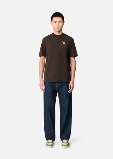 Tričko AXEL ARIGATO T-Shirt Micro Bee Bird Hnedá | A3464007, 4