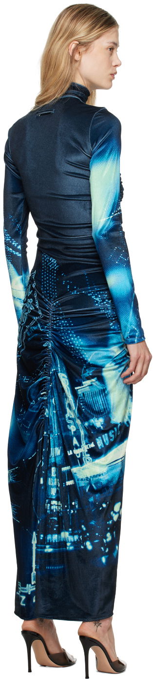 Šaty Jean Paul Gaultier Gaultier Velvet Maxi Dress Modrá | 24/30-F-RO257-J554-59560100, 2