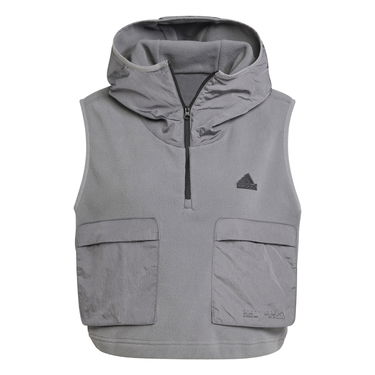 Vesta adidas Performance Polar Fleece Vest With Hood Grey Šedá | IW5225, 0
