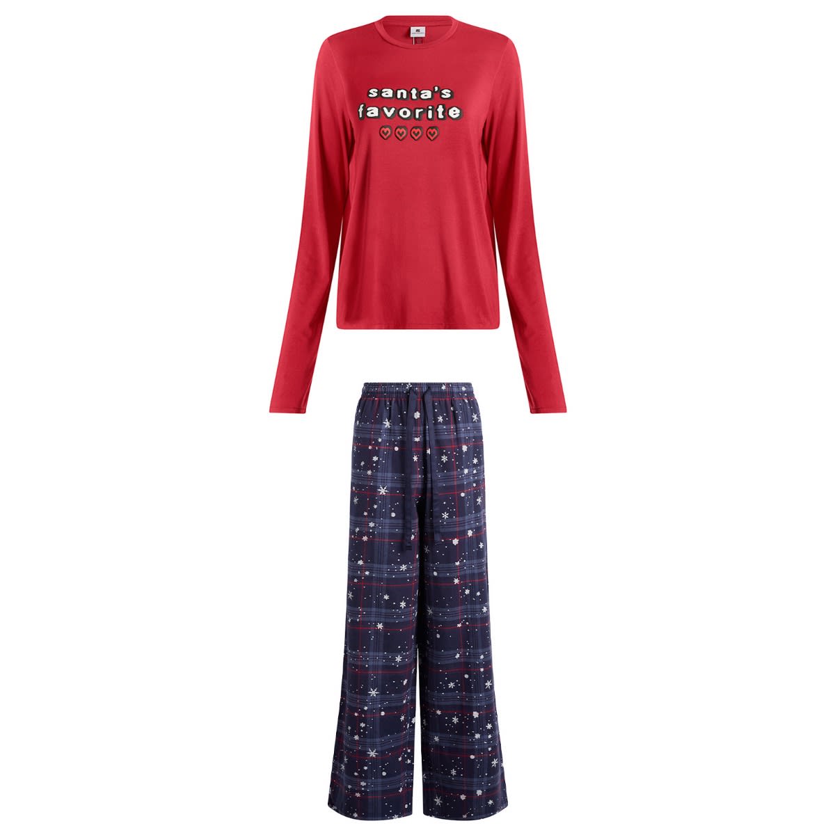 Pyžamo SKIMS CPFM Long Sleeve & Flannel Pant Sleep Set Santa'S Fav Print Rôznofarebný | ST-SET-10060W-SFB, 1