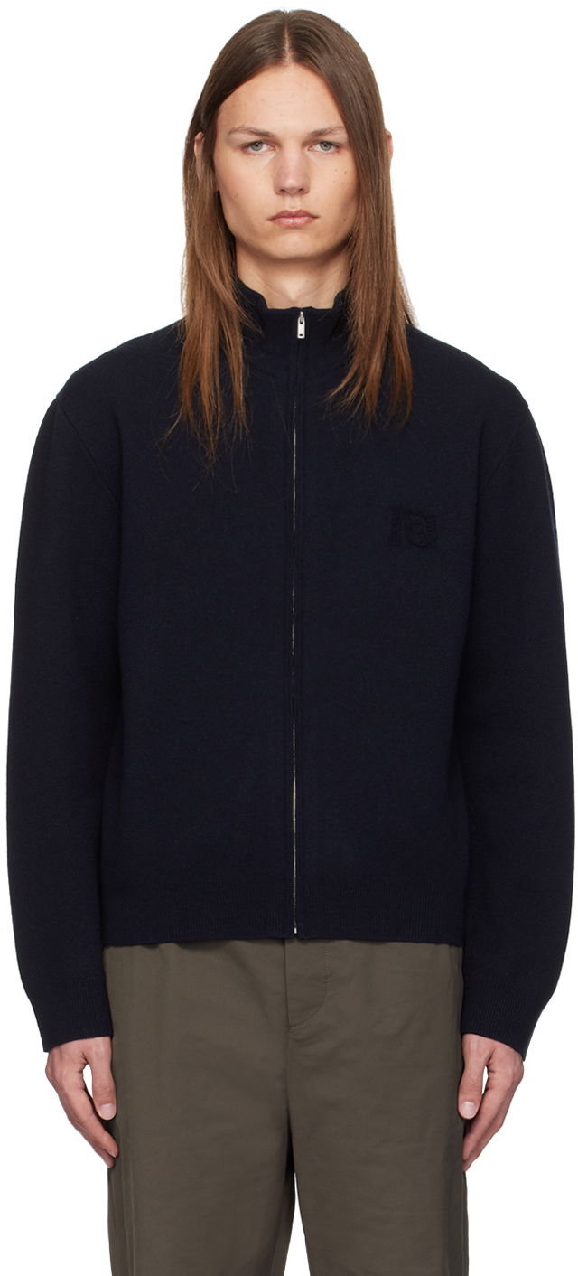 Bunda Nanushka Navy Poval Track Jacket Čierna | NM24PFSW00457, 0