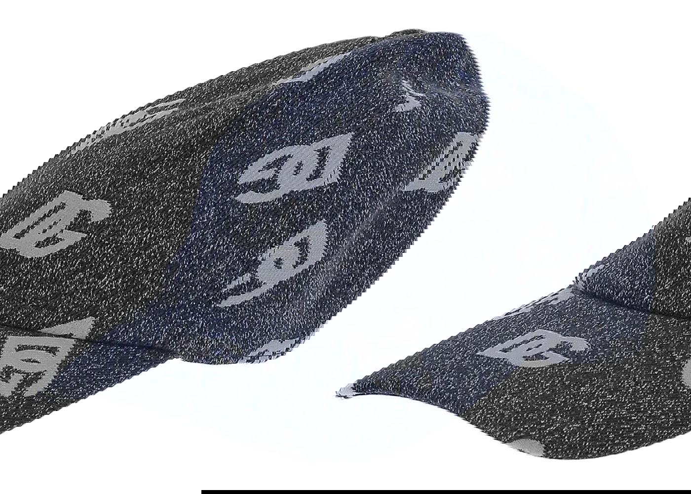 Šiltovka Dolce & Gabbana DG Logo Jacquard Denim Baseball Cap Grey Navy | GH706AFJFAPS8350, 0