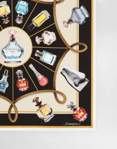 Šál Dolce & Gabbana Dolce & Gabbana Silk Perfume Print Scarf Rôznofarebný | GQ348EG0TIBHH5HZ, 3