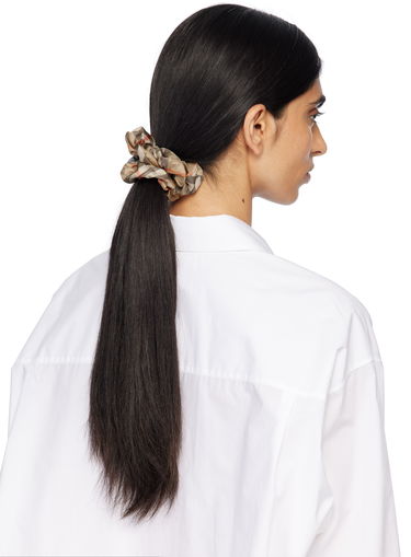 Doplnky Burberry Burberry Silk Check Scrunchie Béžová | 8110933, 2