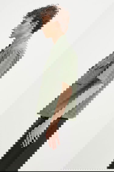 Košeľa C.P. Company Relaxed Short-Sleeved Shirt Zelené | 18CMSH236A005328G, 1