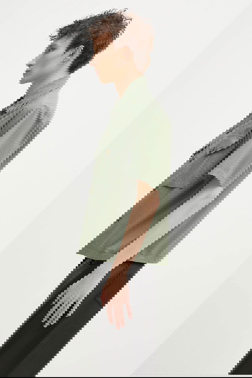 Košeľa C.P. Company Relaxed Short-Sleeved Shirt Zelené | 18CMSH236A005328G, 1