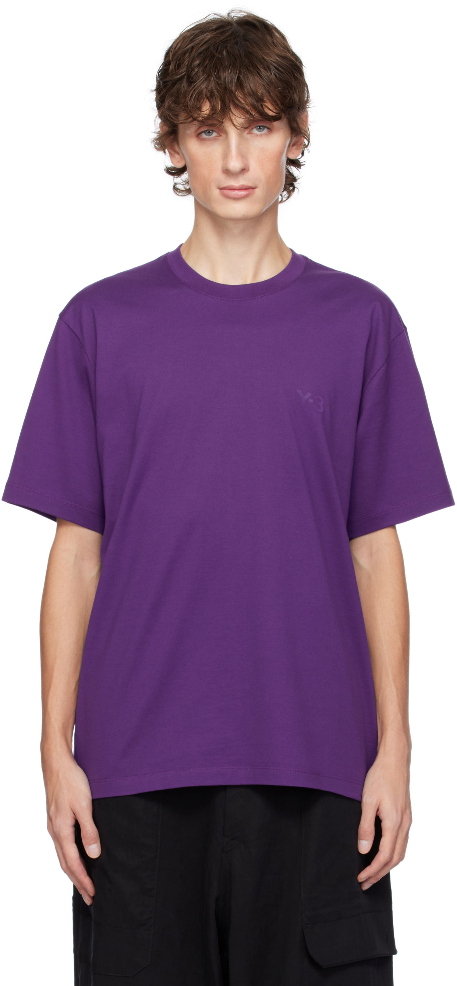 Tričko Y-3 Reg T-Shirt Fialová | JD9831, 0