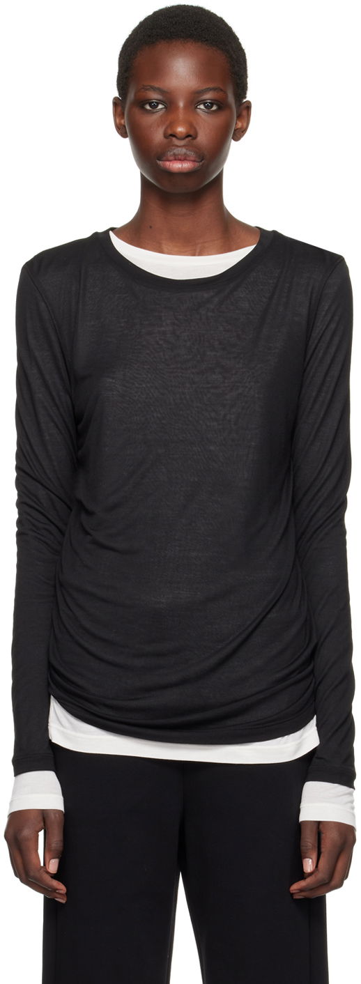 Košeľa Max Mara Lupino Two-Pack Long Sleeve T-Shirts Čierna | 2429936011600, 0